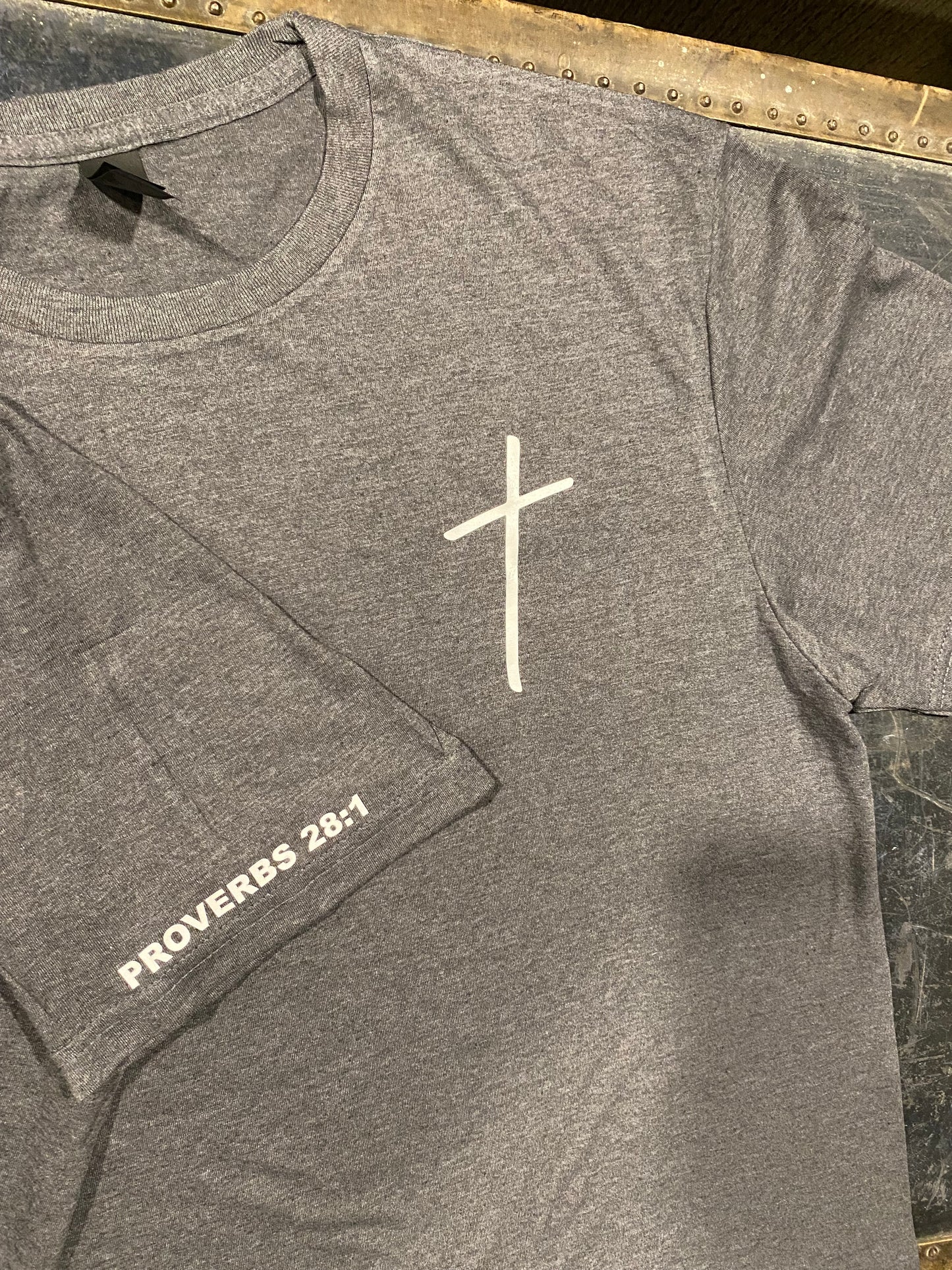 Proverbs 28:1 simple T shirt