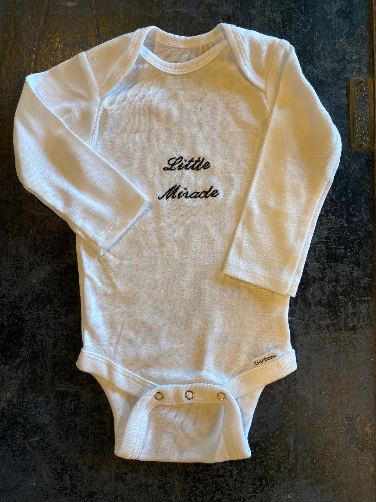 Little Miracle long sleeve onesie